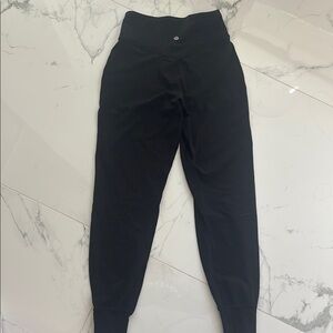 Black Lululemon align joggers